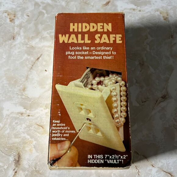 Hidden Wall Safe Outlet Diversion Safe Hidden Compartment Jewelry Stash Box Y2K - Picture 3 of 5